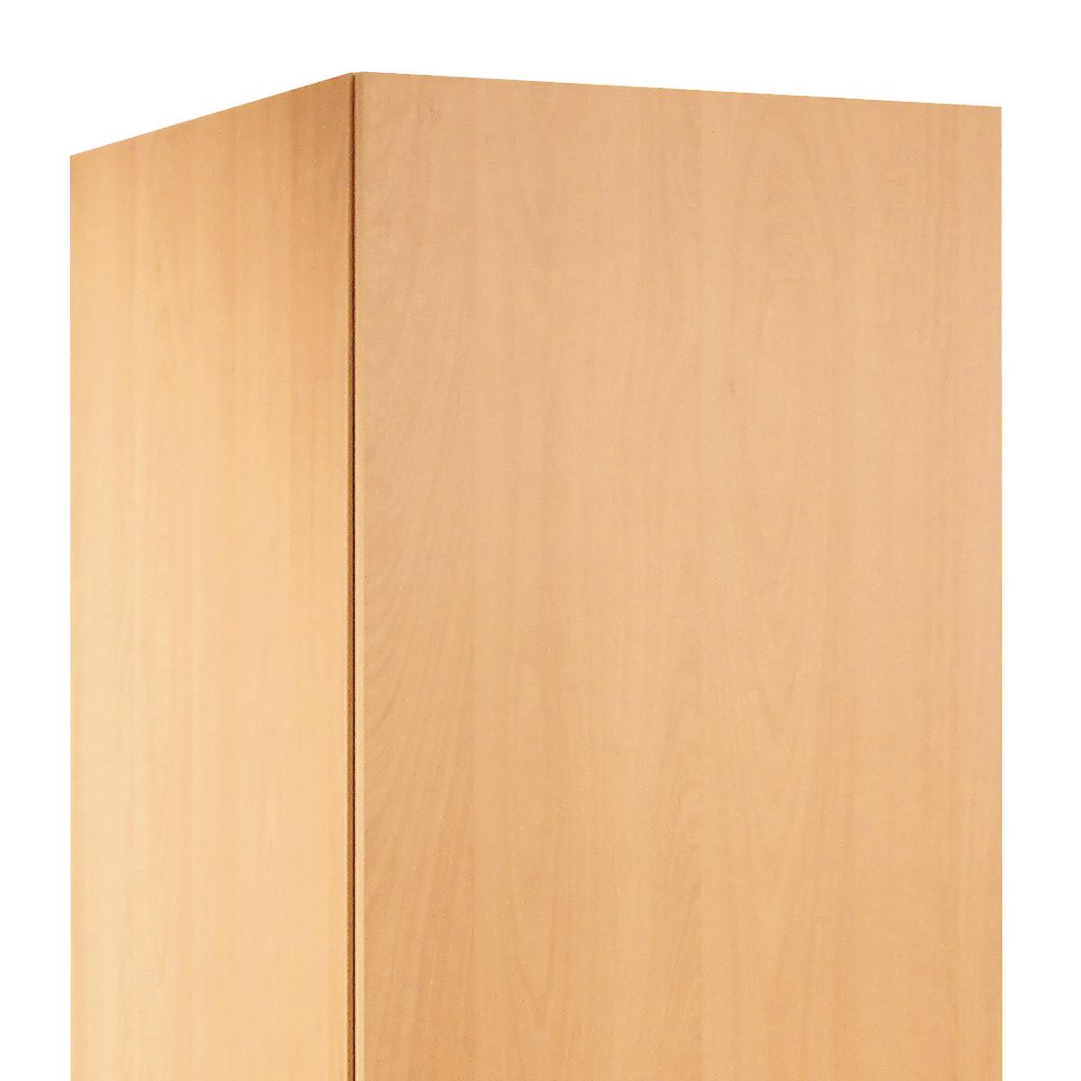 Küchen-Hochschrank Nano B:50cm Buche Dekor 3 Einlegeböden - Buchefarben, MODERN, Holzwerkstoff (50/200/57cm) - FlexWell