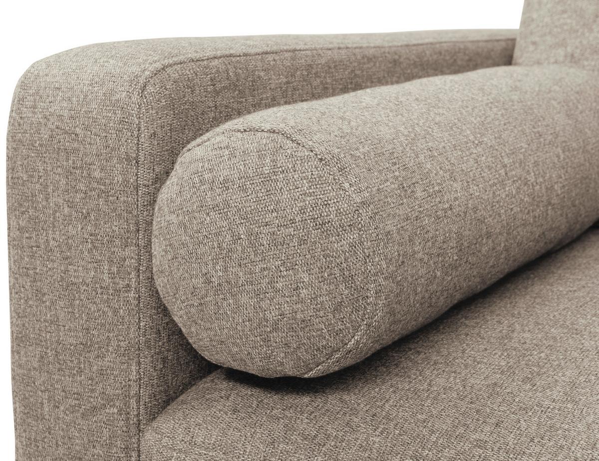 Eckschlafsofa Noret Beige S: 223/157 cm - Beige/Schwarz, KONVENTIONELL, Textil (223/157cm) - MID.YOU