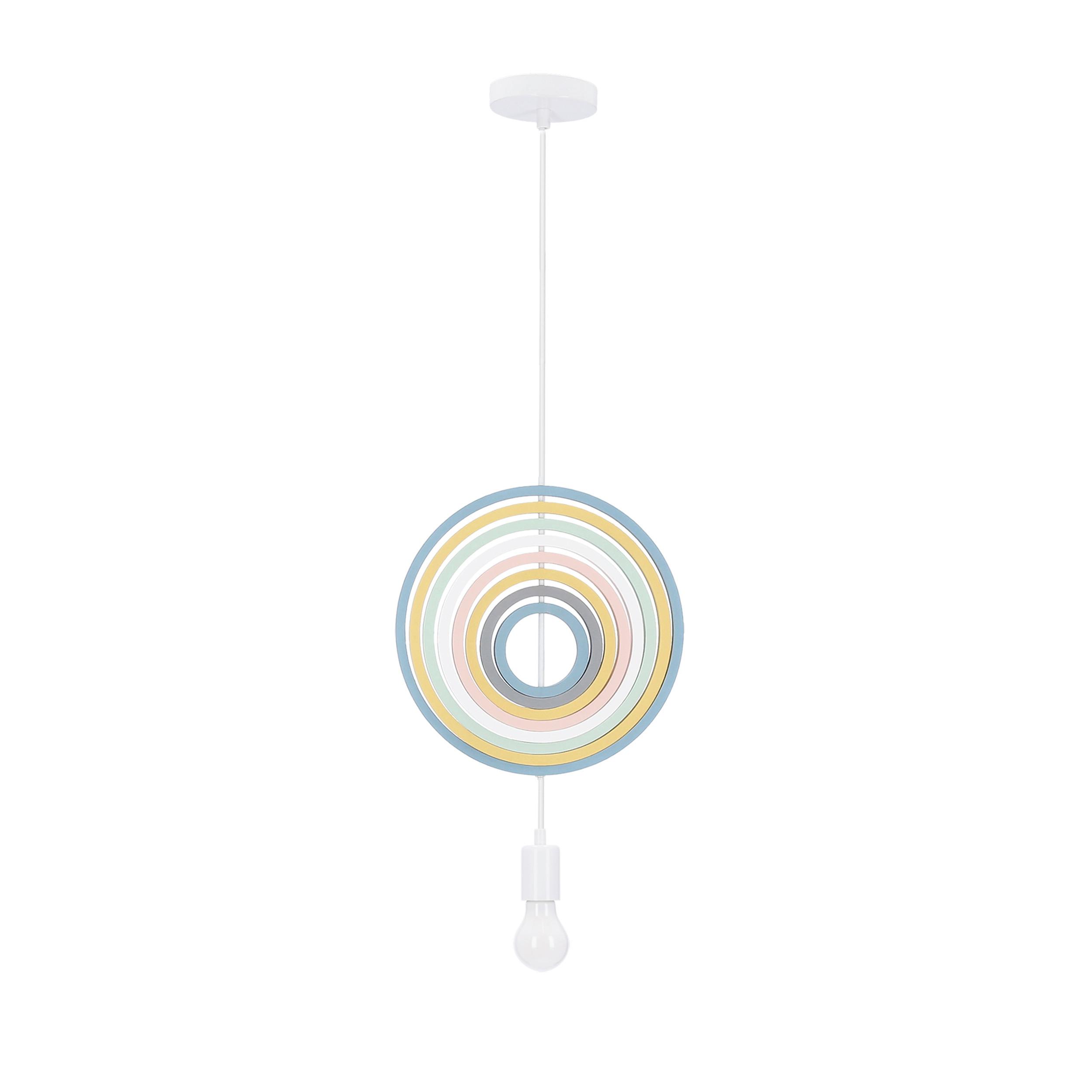 KINDERHÄNGELEUCHTE 31-12043 SINGLE H8 - Multicolor, Basics, Holzwerkstoff/Metall (27/10/90cm)