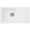 Spüle Respekta Denver Bxt: 78x43.5 cm - Weiß, Trend, Glas/Kunststoff (78/17/43,5cm) - Respekta