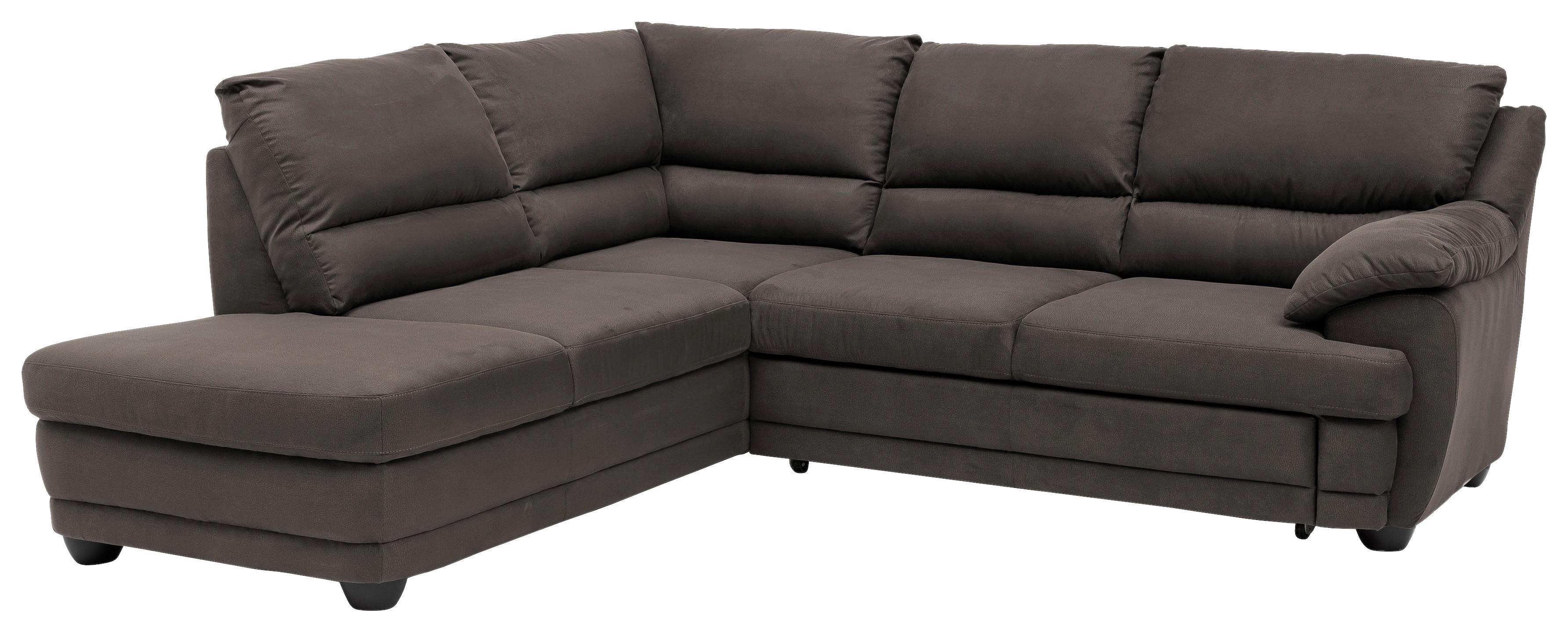 Ecksofa Mit Schlaffunktion Nebolo Braun - Schwarz/Braun, Design, Textil (225/245cm) - Livetastic
