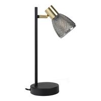 Tischleuchte Exkl. E14, 40w - Schwarz, LIFESTYLE, Glas/Metall (12/35,5cm) - Näve