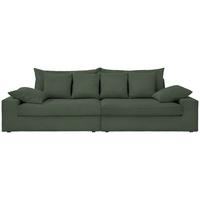 Viersitzer-Sofa Avellino Grün B: 308 cm - Schwarz/Grün, MODERN, Textil (308/80/140cm) - Livetastic