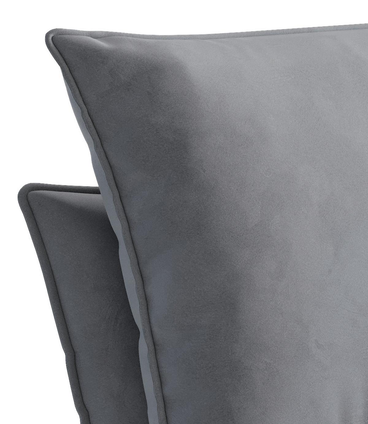 Sessel Skyline - Hellgrau/Schwarz, Design, Textil (72/84/90cm) - Livetastic