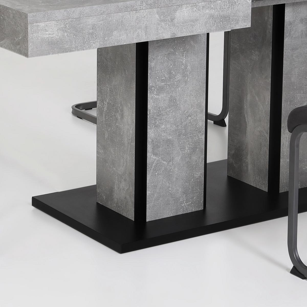 Esstisch Rose T - Anthrazit/Grau, MODERN, Holzwerkstoff (140/80/76cm) - MID.YOU