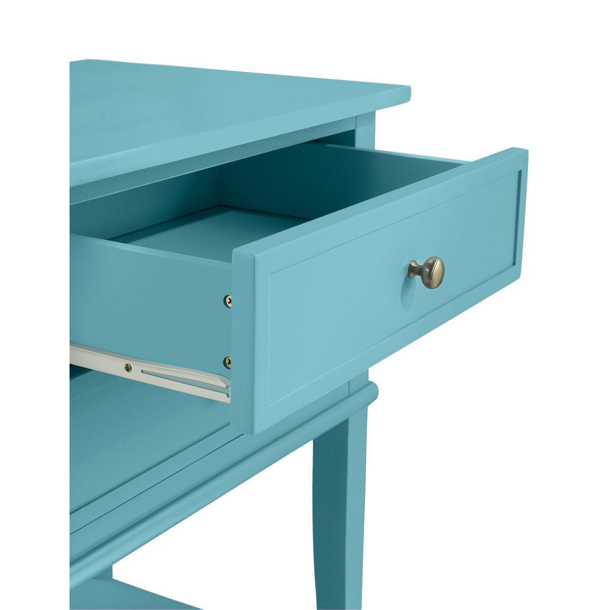 Beistelltisch Franklin Hellblau B: 56 Cm - Blau/Hellblau, Design, Holz/Holzwerkstoff (56/40/72cm) - MID.YOU
