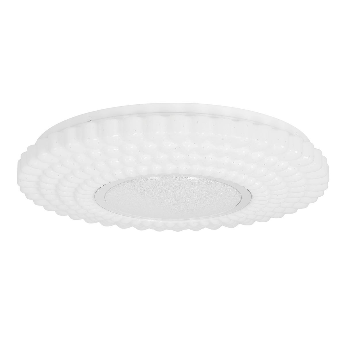 LED-Deckenleuchte 13-34250 Uran - Chromfarben/Weiß, KONVENTIONELL, Kunststoff/Metall (38/38/7cm)