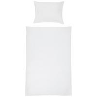Seersucker Bettwäsche 140x200 Cm Milena Baumwolle Weiß - Weiß, KONVENTIONELL, Textil (140/200cm) - Luca Bessoni