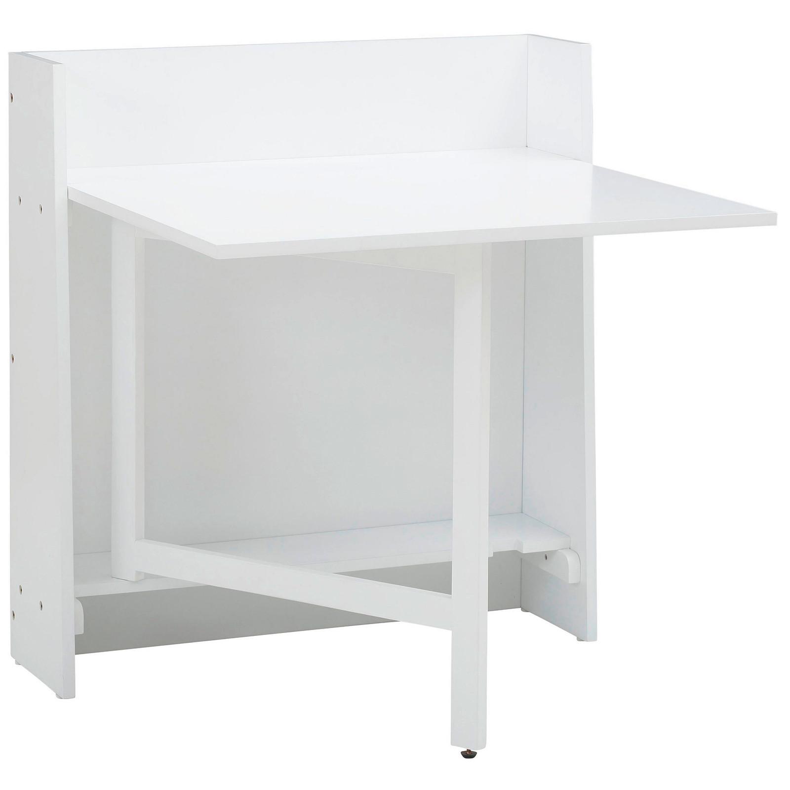 Klapptisch Walter Weiß L: 84 cm - Weiß, Design, Holz/Holzwerkstoff (84/90/80cm) - MID.YOU