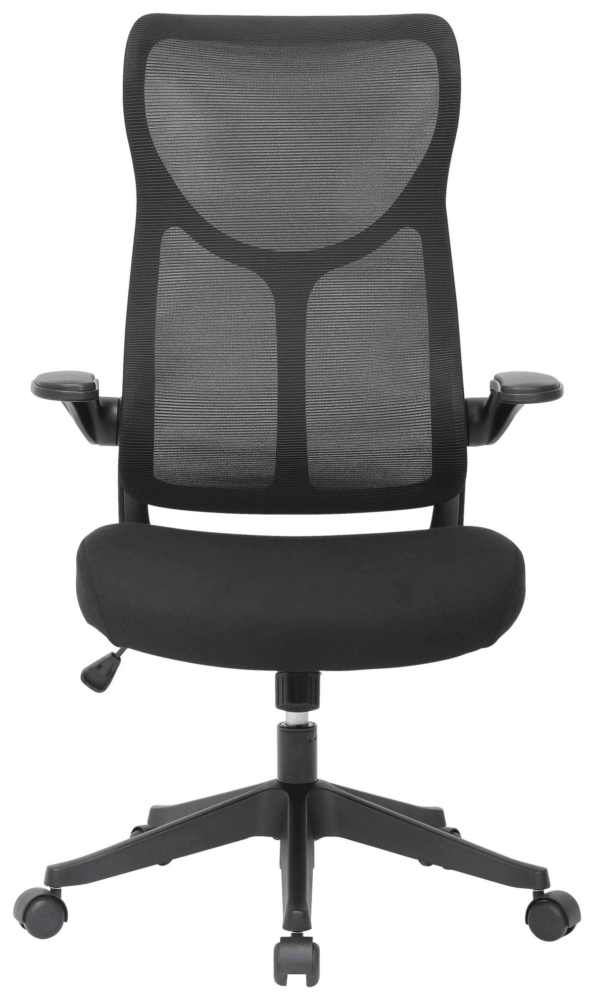 Otočná stolička ROXY - čierna, Design, kov/drevo (63/106-114/68cm) - Mömax