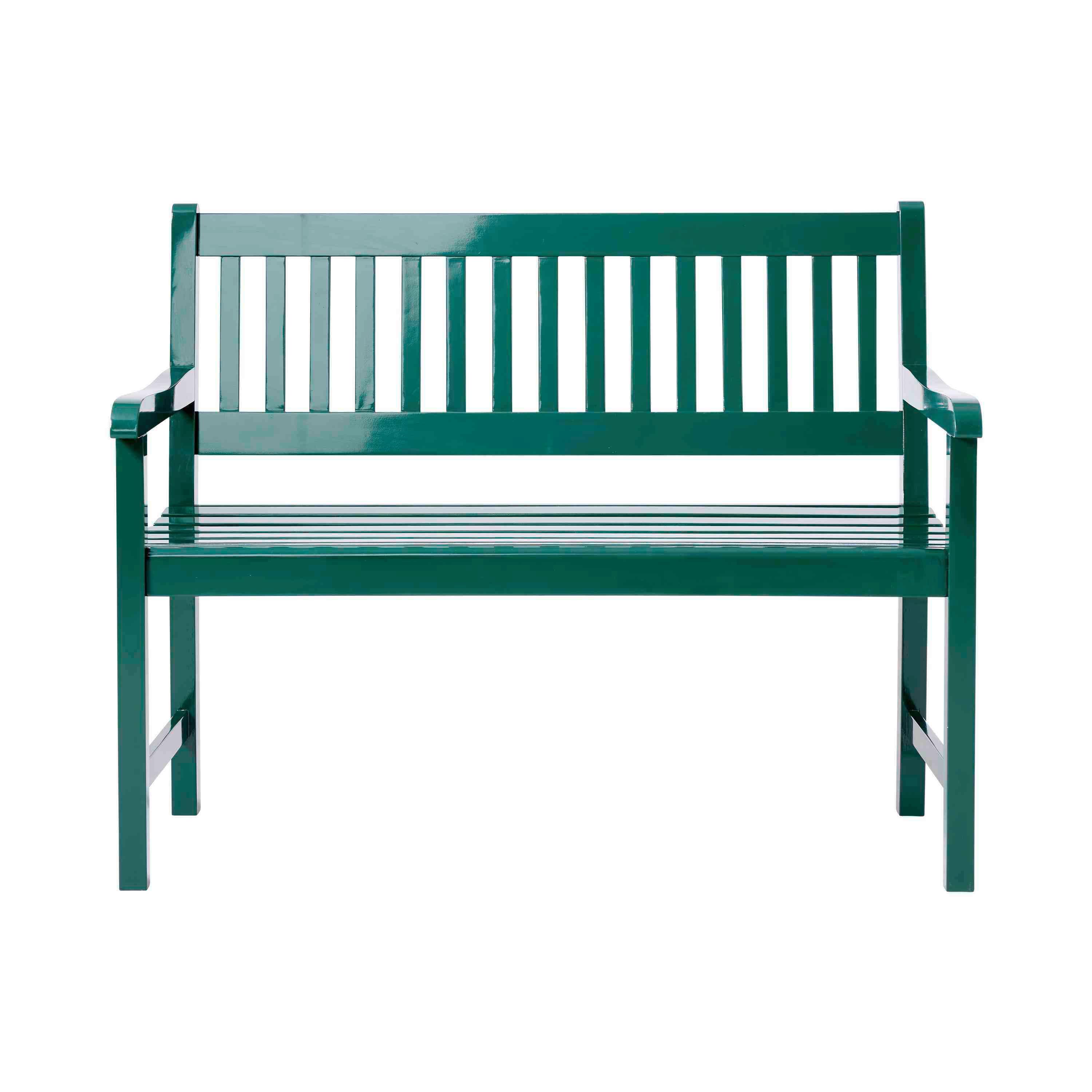 Gartenbank Holz Brighton 2-Sitzer - Dunkelgrün/Grün, Natur, Holz (108/89/59cm) - Gardenson