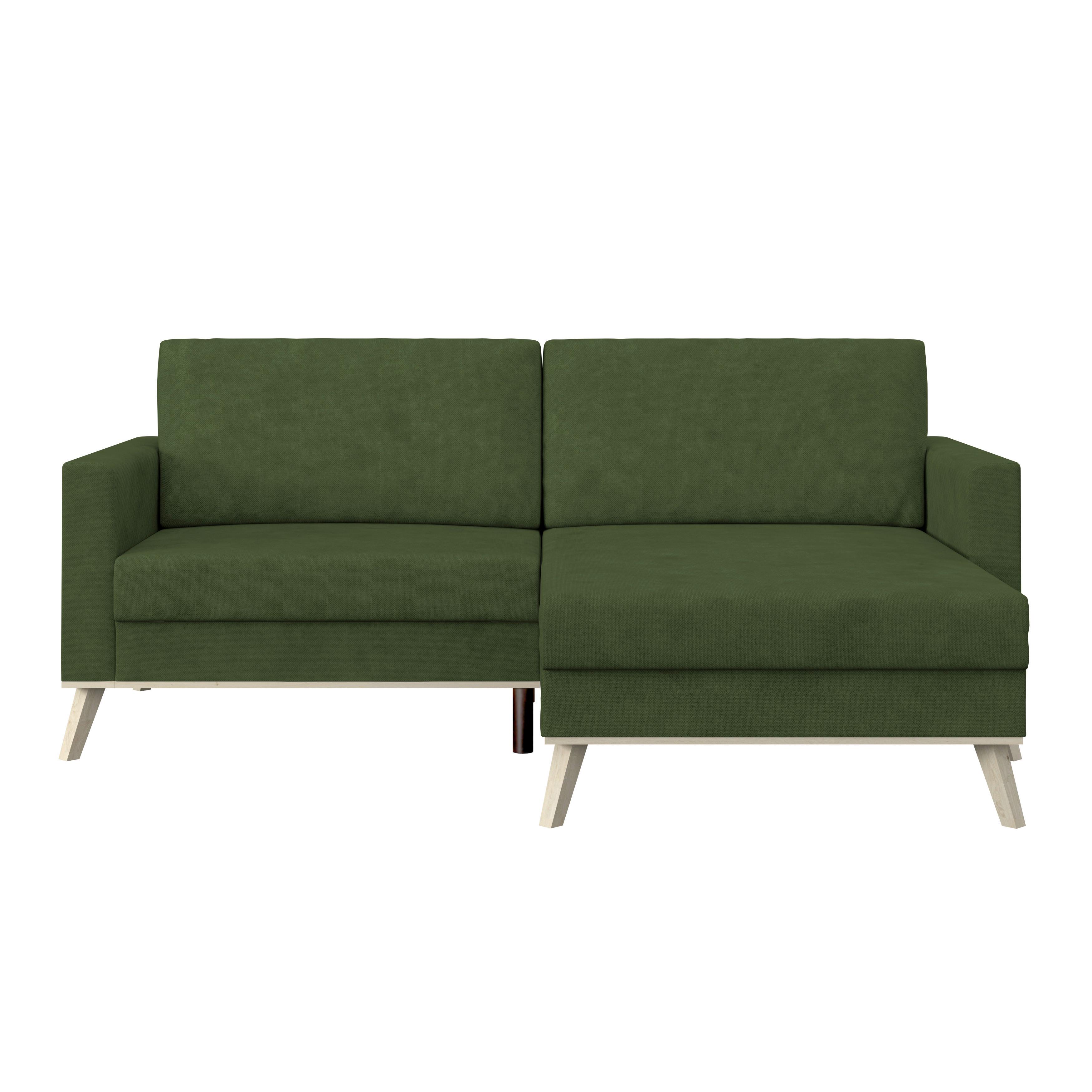 Ecksofa Carini - Eichefarben/Creme, Basics, Textil (222/152cm)