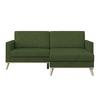 Ecksofa Carini - Eichefarben/Creme, Basics, Textil (222/152cm)