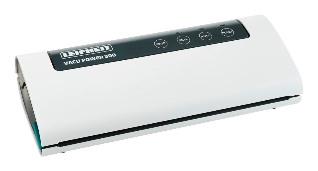Vakuumiergerät Vacu Power 300 inkl. Vakuumierbeutel, 9l/Min - Weiß, KONVENTIONELL, Kunststoff (36/16/8cm) - Leifheit
