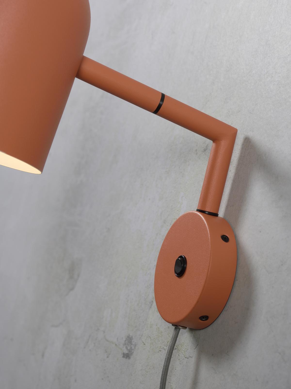Wandleuchte Marseille 1-Flammig Terra Cotta - Terracotta, Design, Metall (33/15/33cm) - It's about Romi