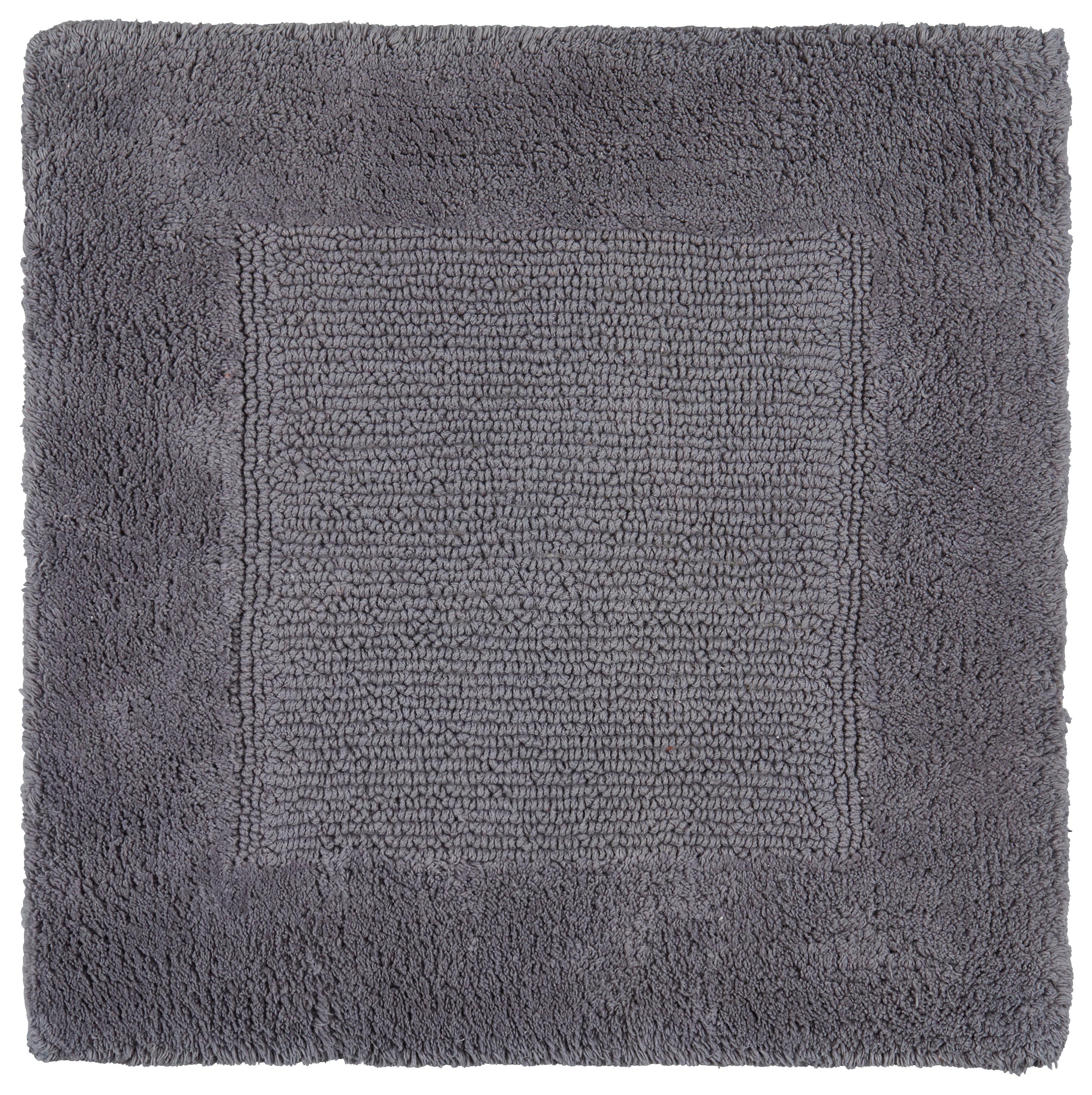 Koupelnová Předložka Karen, 50/50cm, Antracitová - antracitová, Konvenční, textil (50/50cm) - Premium Living