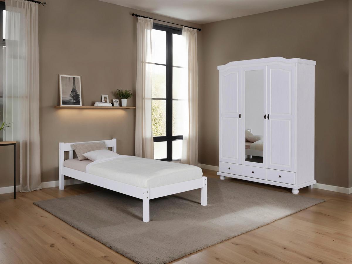 Einzelzimmer Vilmar Kappl Weiß 2-teilig - Weiß, MODERN, Holz - MID.YOU