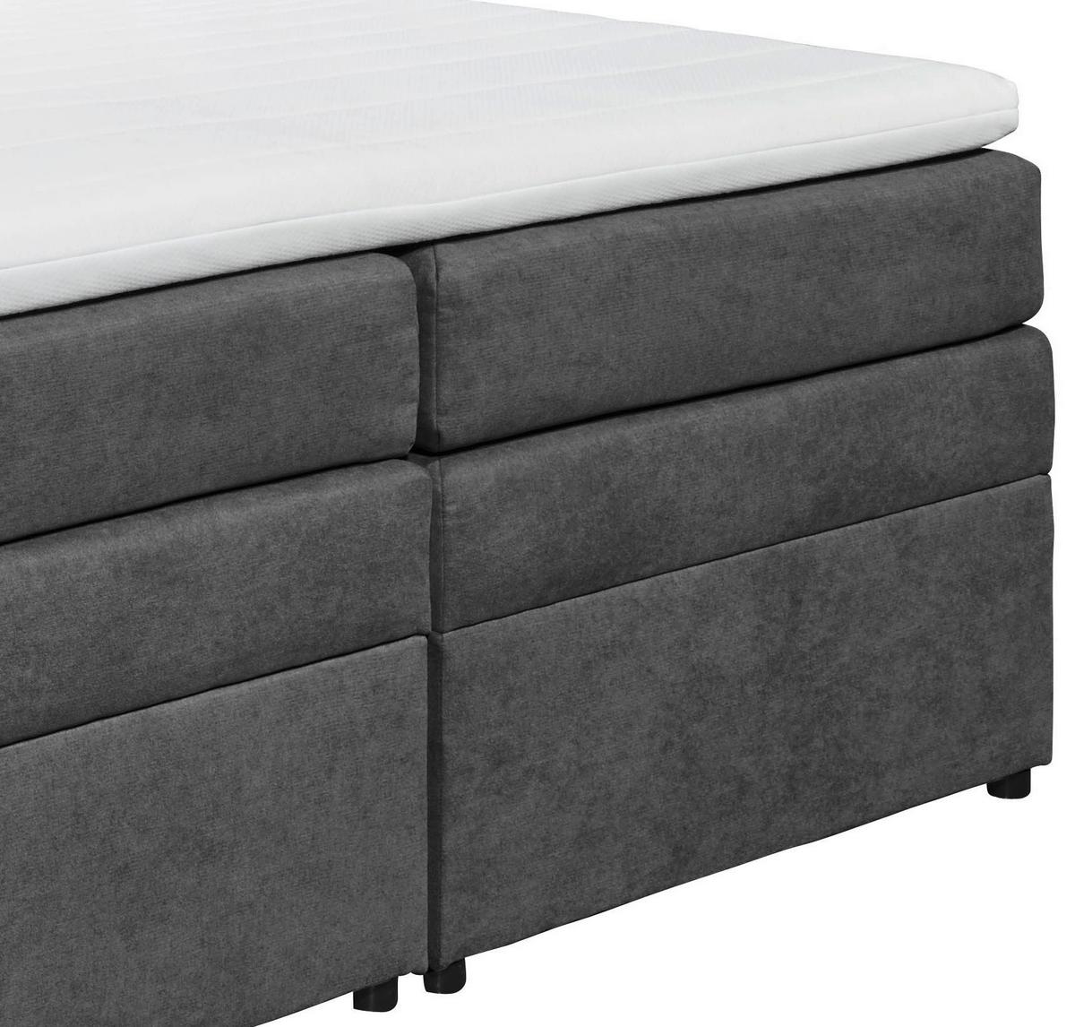 Boxspringbett Mit Topper & Bettkasten 180x200 Tacoma 3 - Schlammfarben, KONVENTIONELL, Kunststoff (180/200cm) - MID.YOU