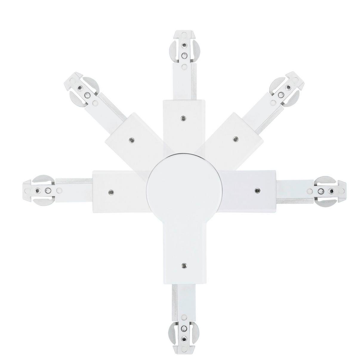 Schienensystem-Verbinder 95649 Urail Gelenksverb. Sw - Weiß, Basics, Metall (18,9/1,8/3,6cm) - Paulmann