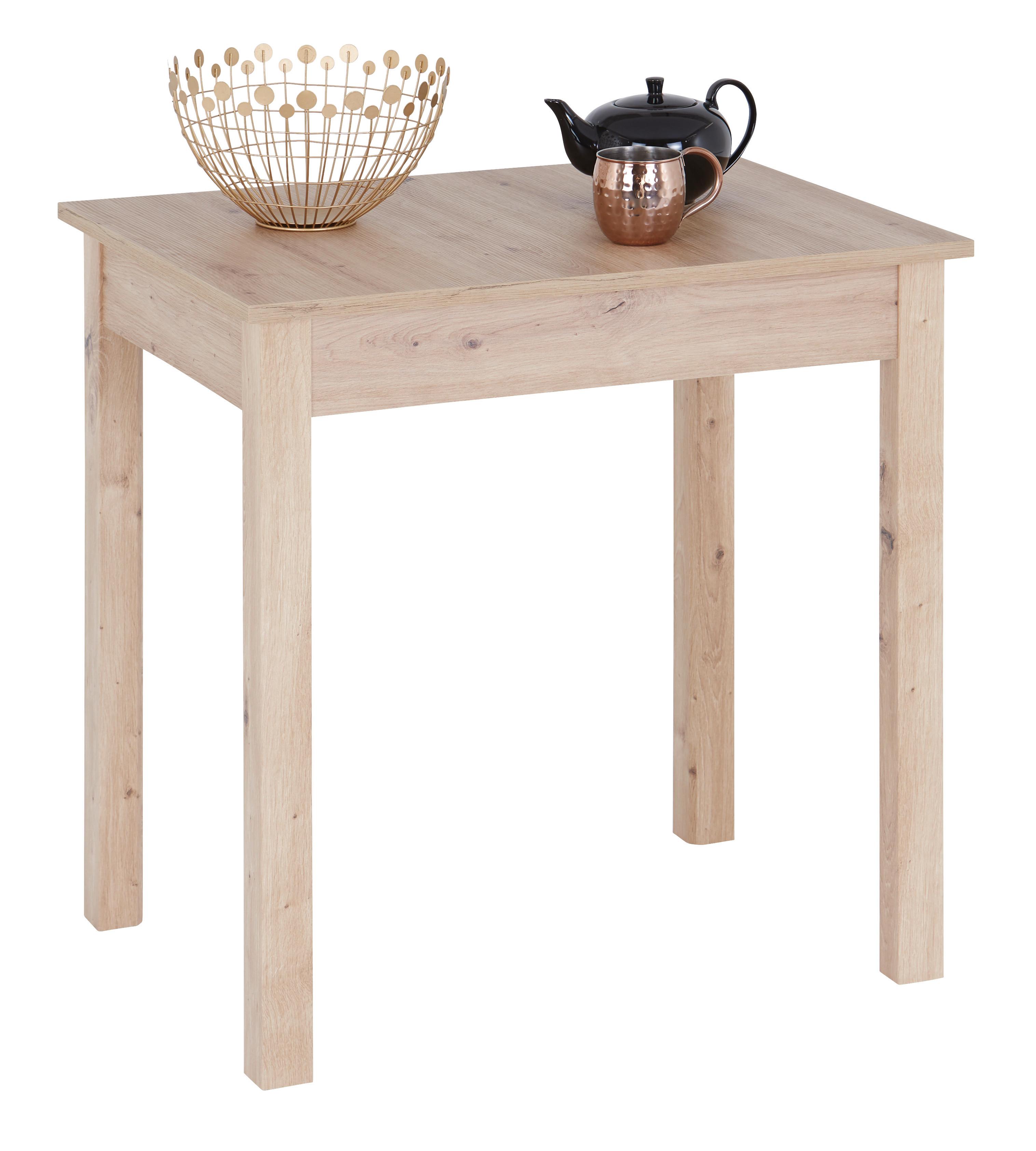 Esstisch Brick 75 - Eiche Artisan, KONVENTIONELL, Holzwerkstoff (75/76/55cm)