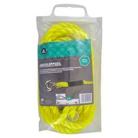 Abschleppseil 4 m Gelb Mit 2 Lasthaken - Gelb, MODERN, Kunststoff (400cm)