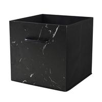 Faltbox Martin - Schwarz, KONVENTIONELL, Karton/Holz (33/33/32cm) - James Wood