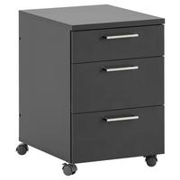 Rollcontainer Serie 1500 Anthrazit BHT:41,2x60,1x49,6cm - Anthrazit, KONVENTIONELL, Holzwerkstoff (41,2/60,1/49,6cm) - MID.YOU