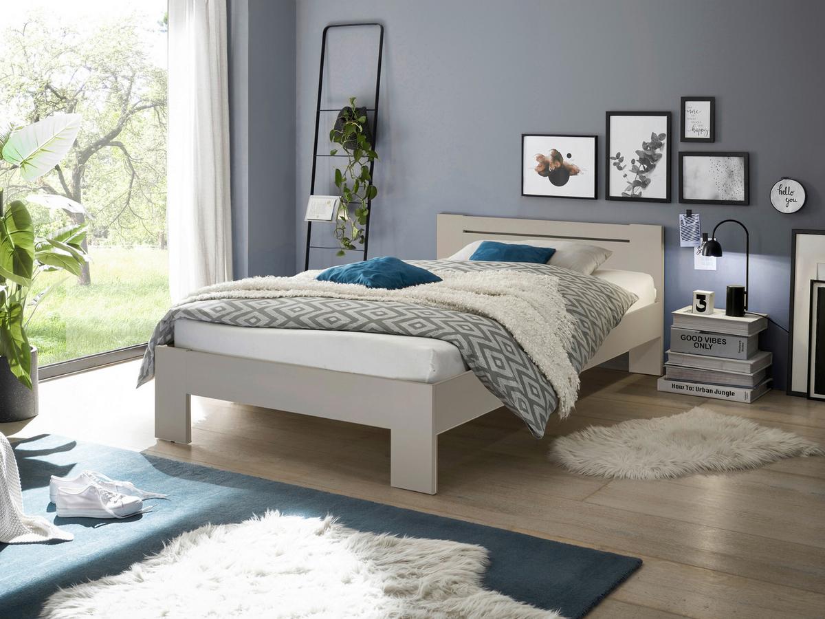 Bett Cannes 120 Kashmir Dekor 120x200 - Kaschmir, KONVENTIONELL, Holzwerkstoff (120/200cm) - Ondega