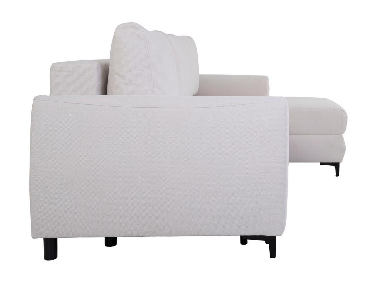 Ecksofa Moli, Creme S: 236x148 cm - Creme/Schwarz, Design, Textil (236/148cm) - MID.YOU