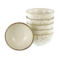 Dipschalenset, 6tlg. Steinzeug, Creme - Creme, Basics, Keramik (11,5/5,5cm) - Creatable