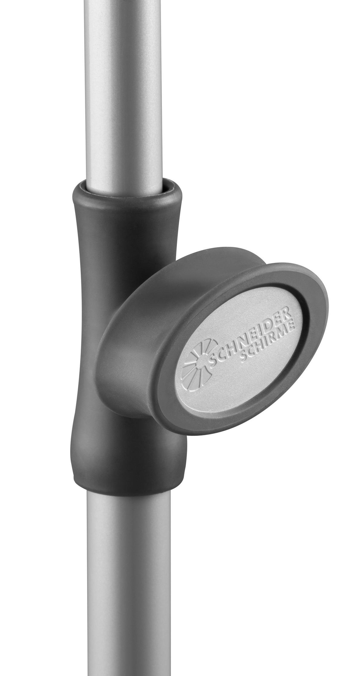 Sonnenschirm Locarno BxHxT: 150x220x150 cm Rot - Rot/Silberfarben, Basics, Textil/Metall (150/220/150cm) - Schneider