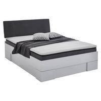 Futonbett Sandro Weiss 140x200cm - Weiß/Grau, Basics, Holzwerkstoff/Textil (204/144/98cm) - MID.YOU