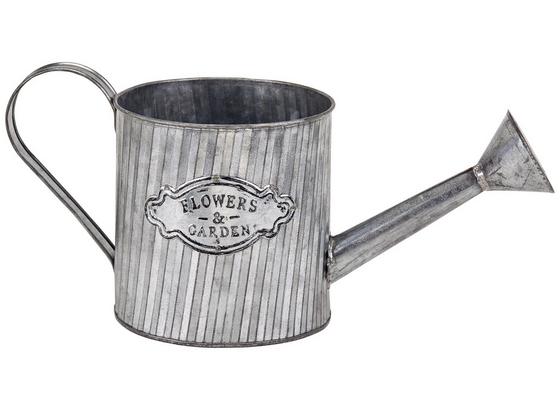 Übertopf Gießkanne Zink - Silberfarben, Basics, Metall (14cm) Übertopf Gießkanne Zink - Silberfarben, Basics, Metall (14cm)