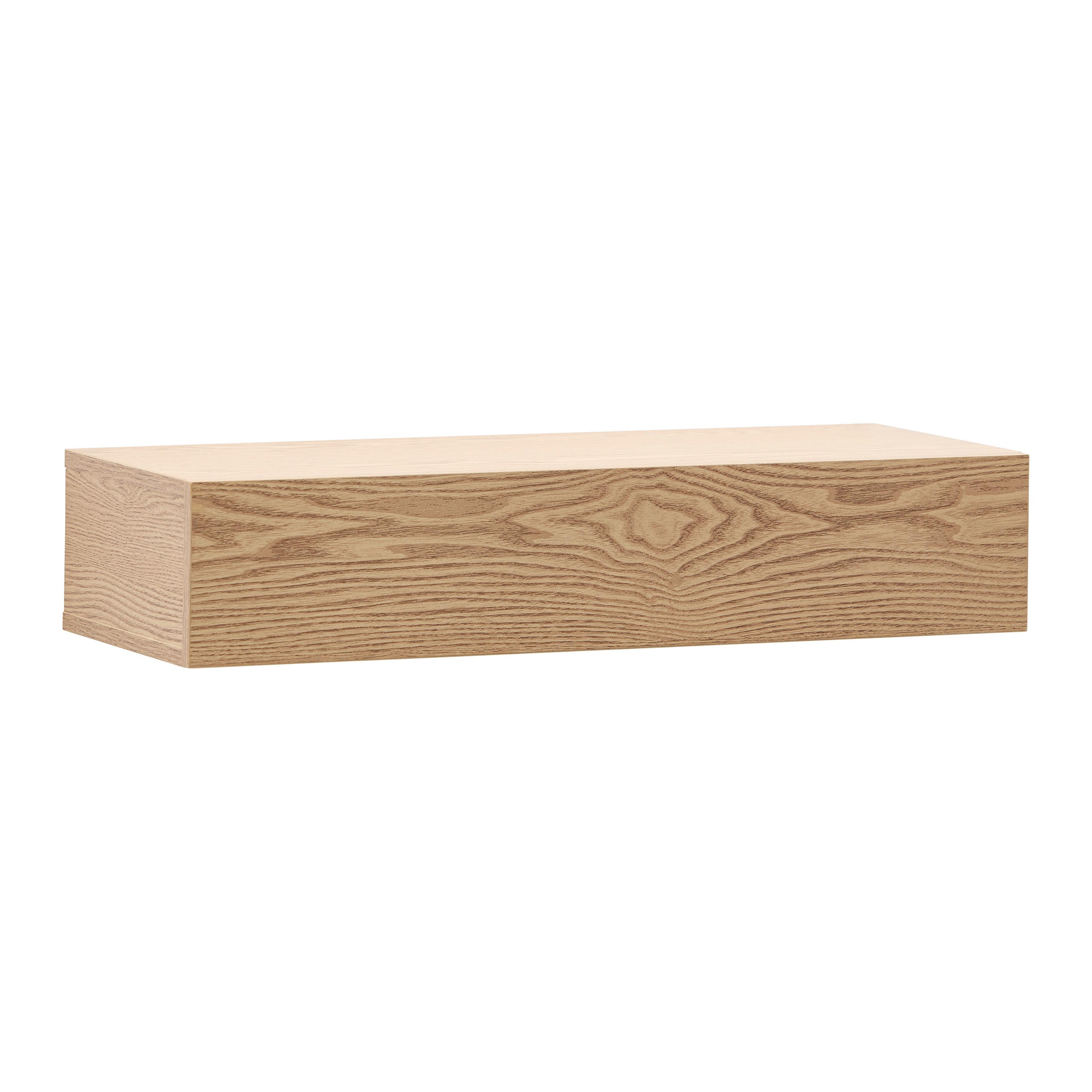 NÁSTENNÁ KONZOLA NOAH -TREND- - prírodná farba, Modern, kompozitné drevo (60/12/23,5cm) - Mömax