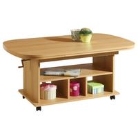 Couchtisch Babsi IIi - Buchefarben, MODERN, Holzwerkstoff/Kunststoff (107-157/67/53-63cm) - MID.YOU