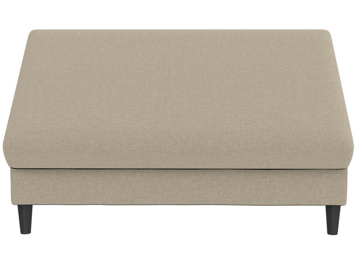 Hocker Hannover Cappuccino, mit Stauraum - Schwarz/Cappuccino, Basics, Textil (130/43/69cm) - Livetastic
