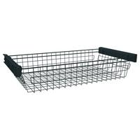 Wäschekorb Unit mit Vollauszug Anthrazit BxHxT 87,9x21x46,5 cm - Anthrazit, MODERN, Metall (87,9/21/46,5cm) - Ondega