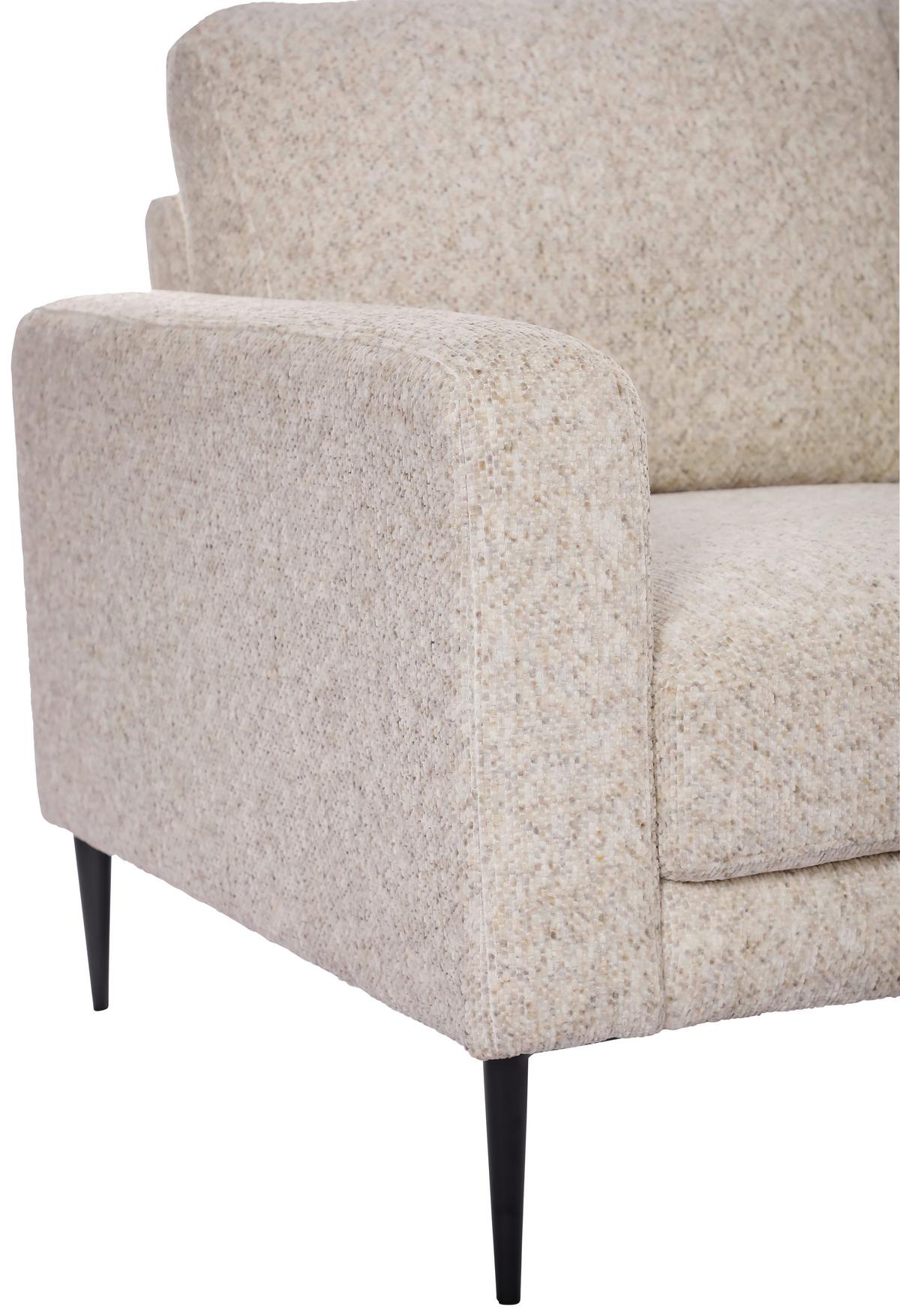 Háromüléses Kanapé Parma - krémszínű, Basics, textil/fa (208/83/151cm) - Livetastic