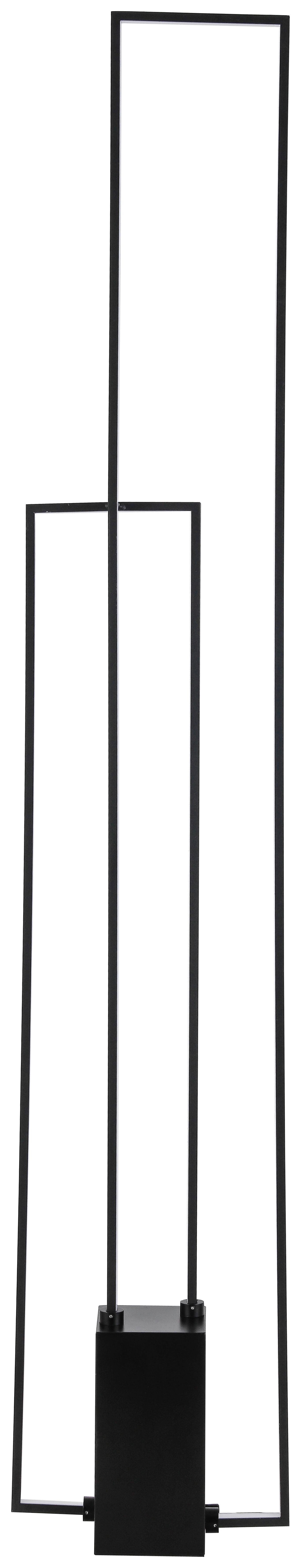 Stojací Led Svítidlo Aveline, 40 Watt - černá, Moderní, kov/plast (24/10/138cm) - Premium Living