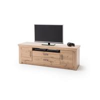 TV-Element Meran B: 180 cm Eiche Dekor - Eichefarben, Design, Holzwerkstoff (180/60/55cm) - Livetastic