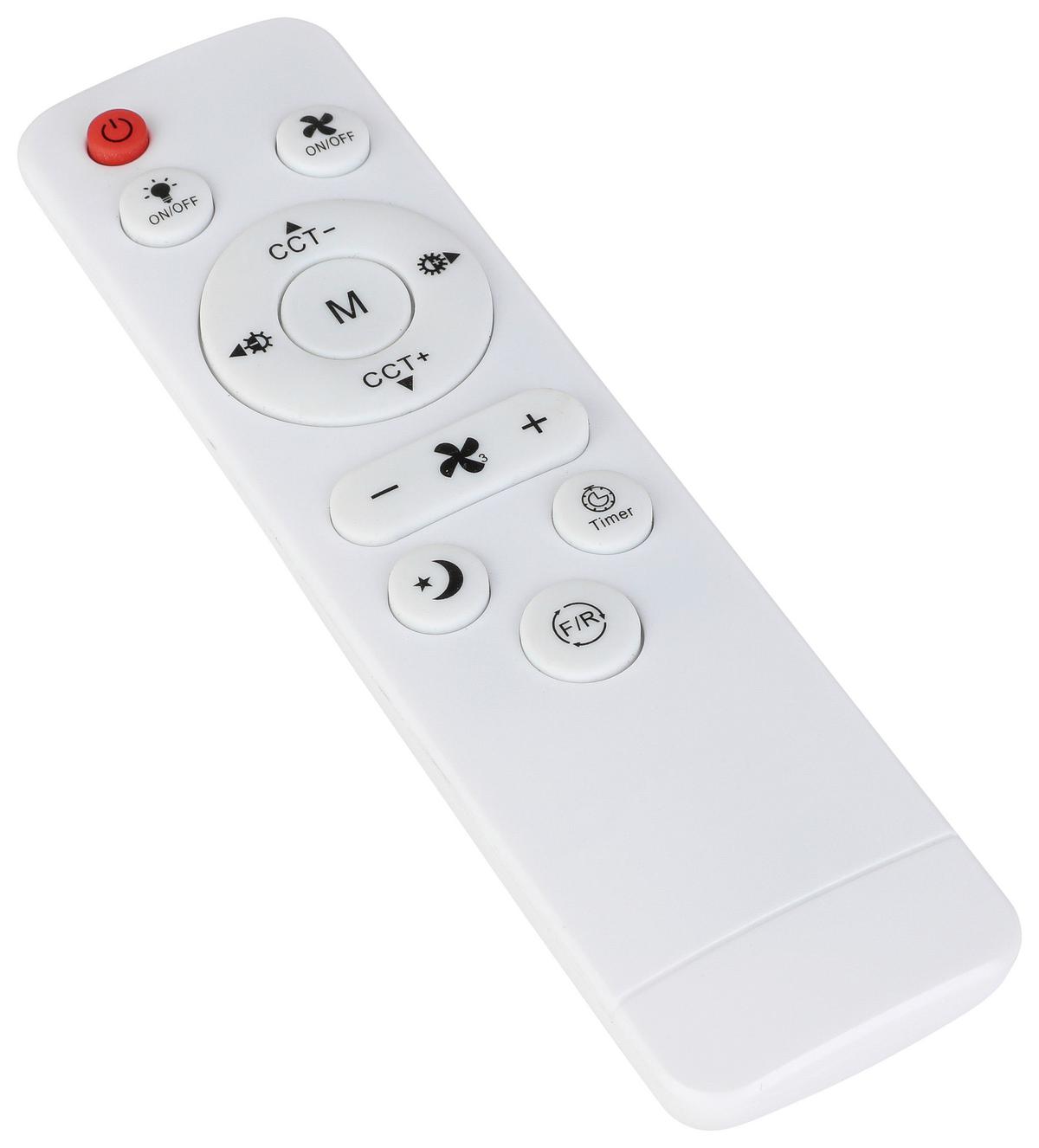 STROPNÍ VENTILÁTOR VIRTI - šedá/bílá, Moderní, plast (50/12cm) - Mömax