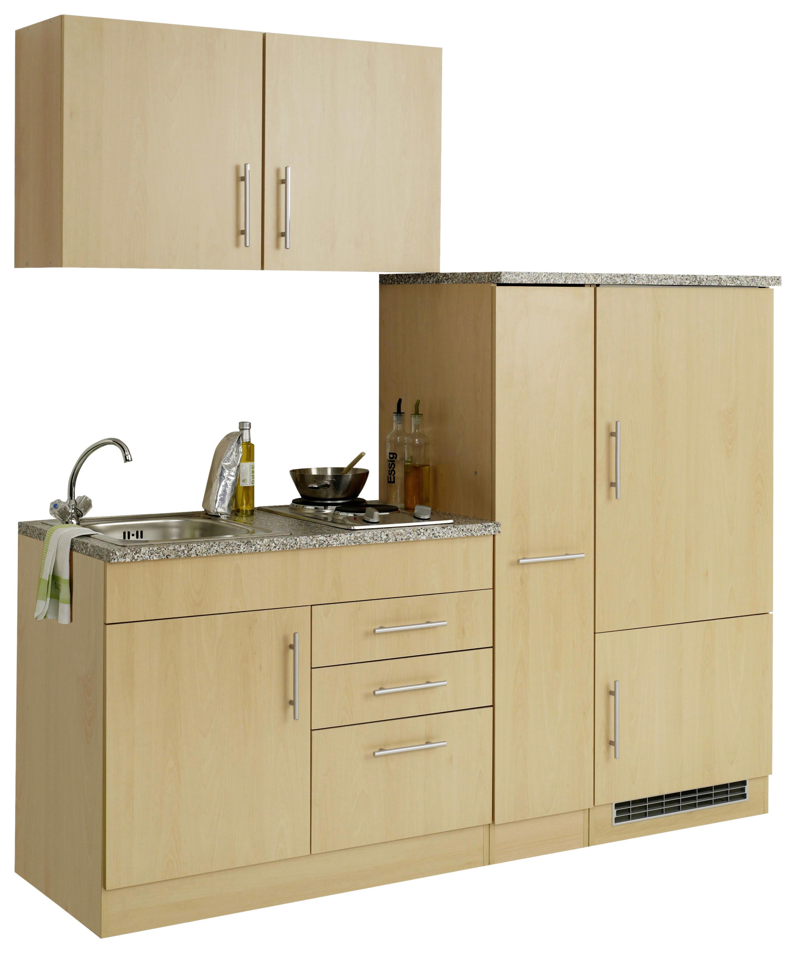 Küchenblock Toronto Buchefarben/graphit B: 190 Cm - Buchefarben/Graphitfarben, MODERN, Holzwerkstoff (190cm) - Held