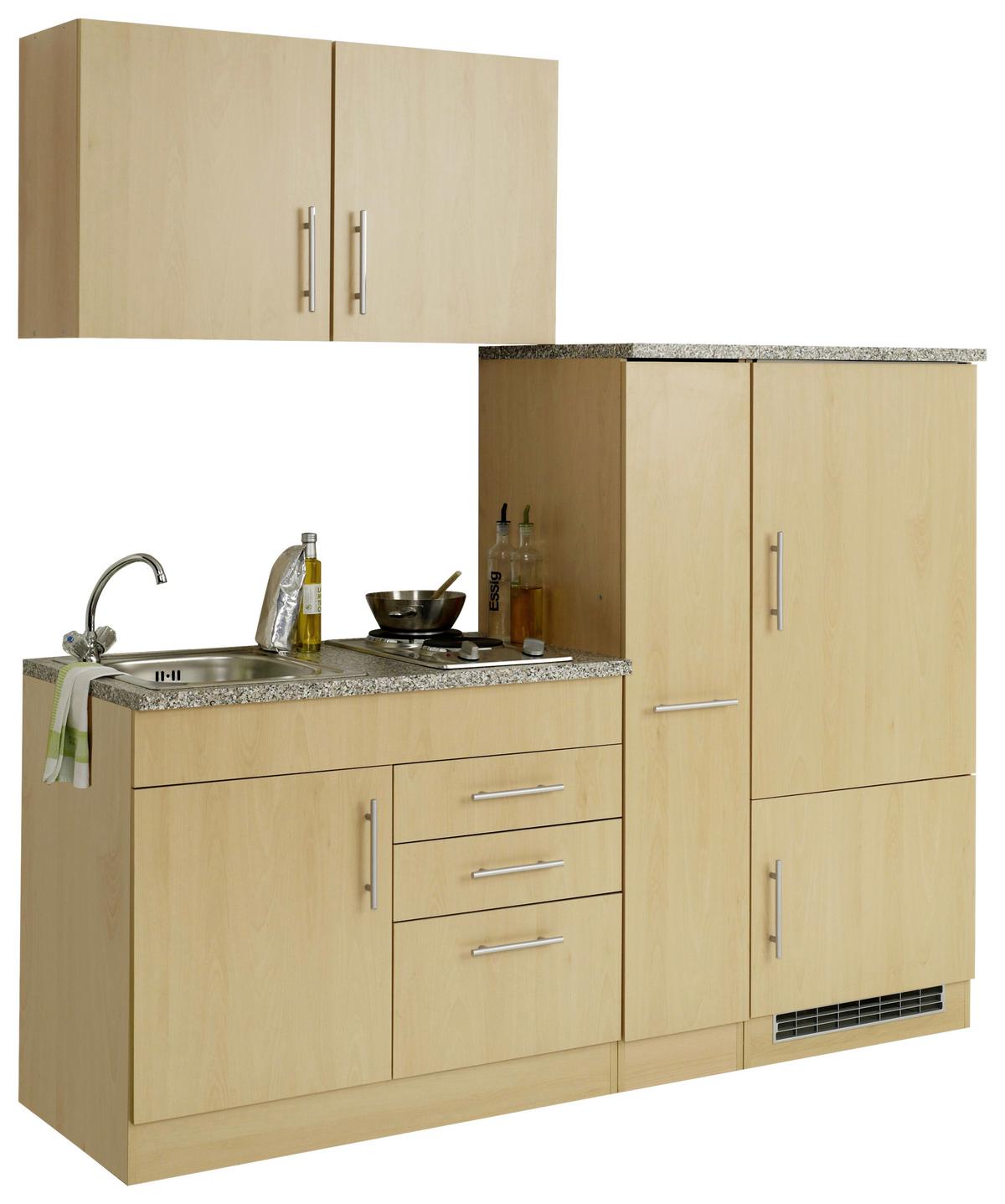 Küchenblock Toronto Buchefarben/graphit B: 190 Cm - Buchefarben/Graphitfarben, MODERN, Holzwerkstoff (190cm) - Held