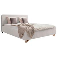 Polsterbett mit Bettkasten Flamingo Perlmutt 180x200 cm - Hellbraun/Perlmutt, MODERN, Holz/Holzwerkstoff (180/200cm) - MID.YOU