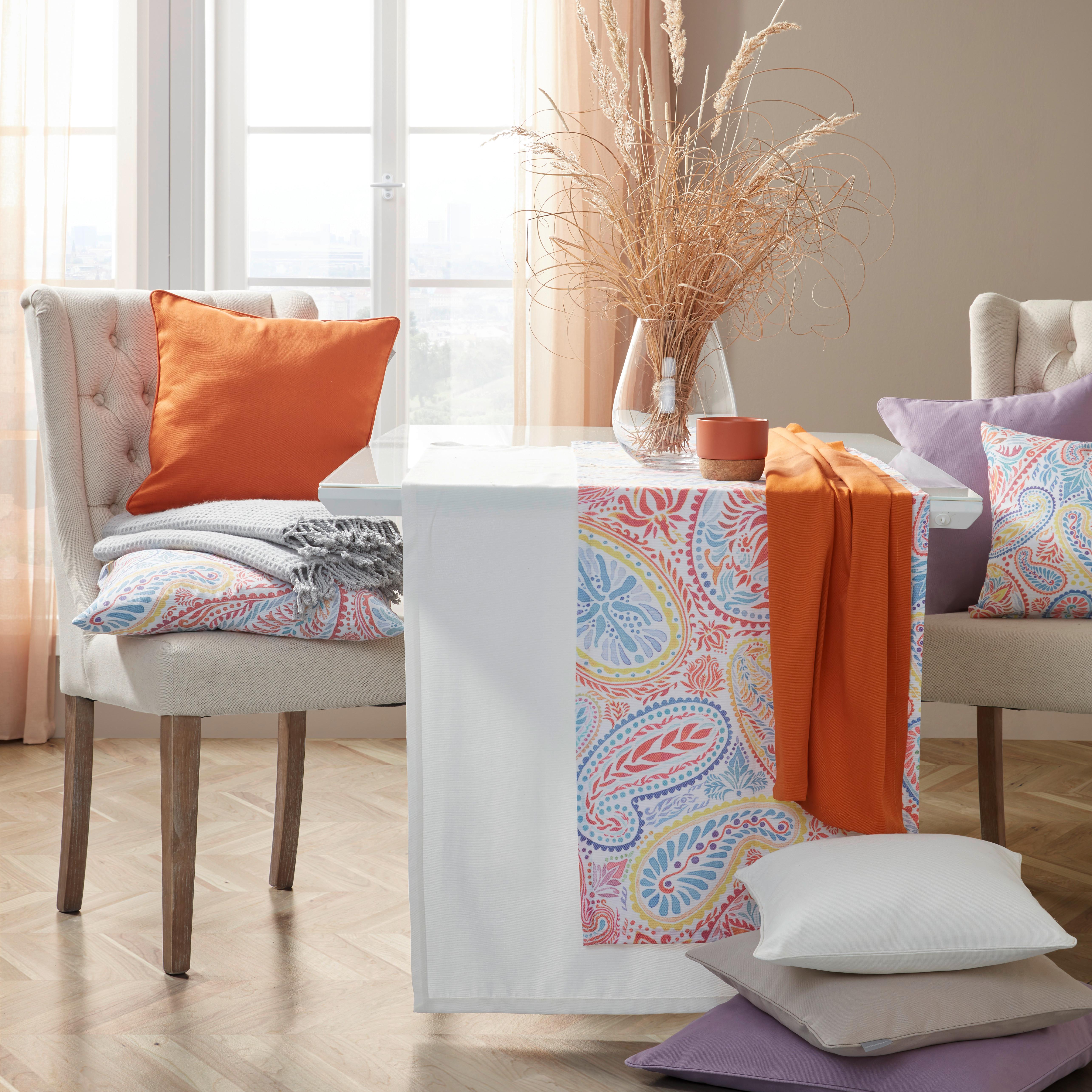 Běhoun Steffi, oranžová, 45/150cm - oranžová, textil (45/150cm) - Modern Living