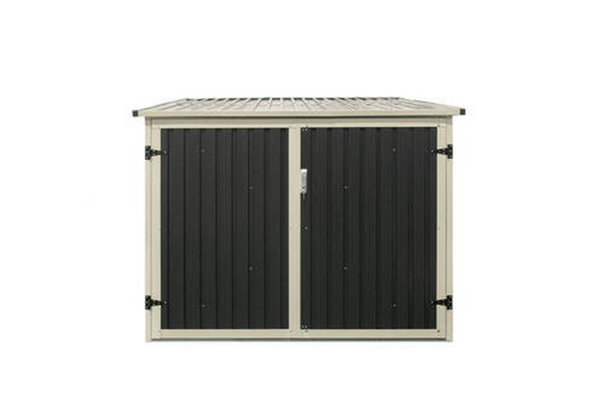 Fahrradgarage Fahrradgarage Und Aufbew. Box - Anthrazit, Basics, Metall (203/158/200cm)