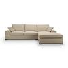 Ecksofa Veda Beige S: 308x186 Cm - Beige/Schwarz, Basics, Holz/Textil (308/186cm) - MID.YOU