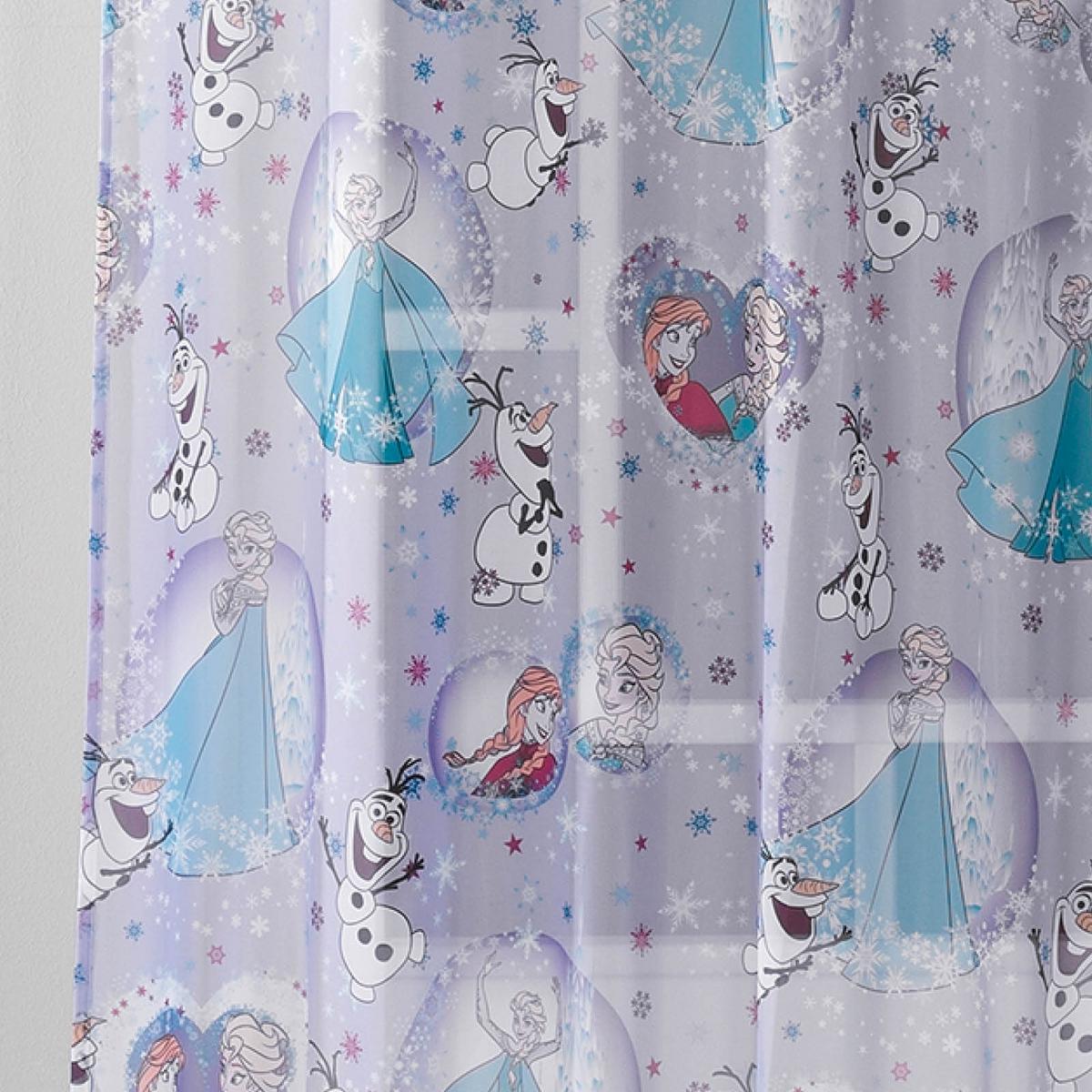 Vorhang Mit Schlaufen Frozen 140x250 Cm Hellblau - Hellblau, LIFESTYLE, Textil (140/250cm) - Disney