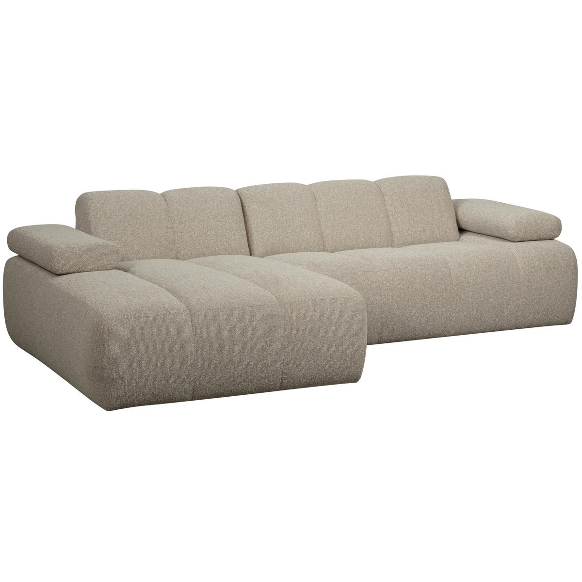 Ecksofa Mojo Beige S: 160x284 Cm - Beige/Schwarz, Design, Textil (160/284cm) - Livetastic