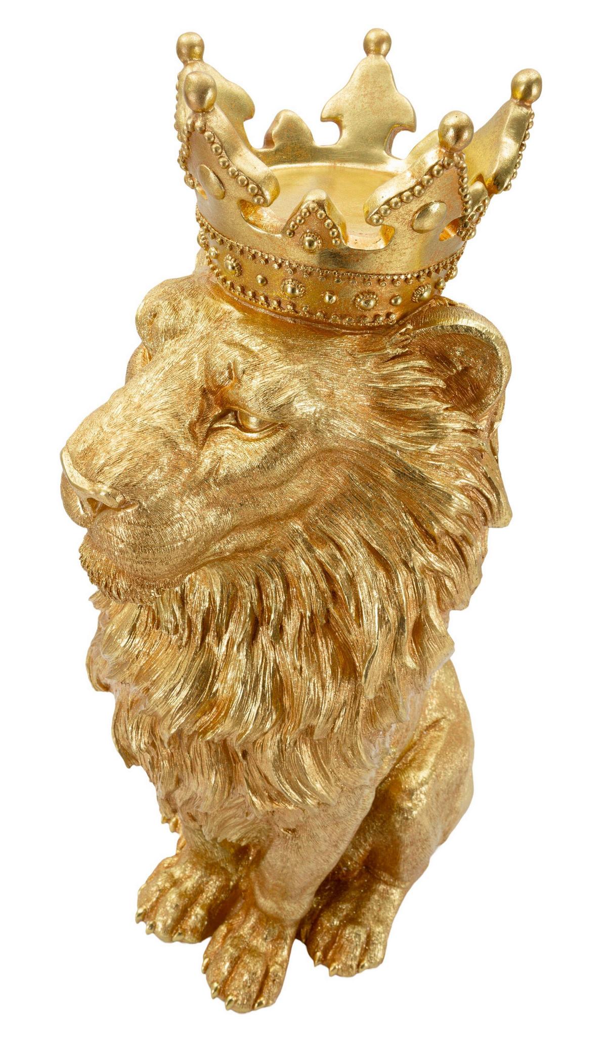 Skulptur Kunststoff, Gold - Basics, Kunststoff (30/74/42cm)